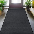Durable Rubber Door Mat - Heavy Duty, Indoor/Outdoor, Easy Clean, Waterproof, Low-Profile Mat for Entry, Patio, Garage - Stylish (Charcoal, 6' x 4' (Mud Trapper)) by MaxMat