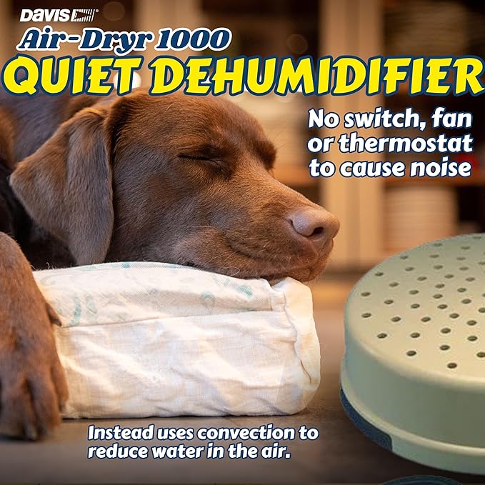 Davis Instruments Air-Dryr 1000 Dehumidifier Bundle (2 Pack) Quiet Boat Dehumidifier for Moisture Problems and Wet Air Solution - Portable Space Heater for RV or Campers - Compact Electric Boat Heater - Image 4