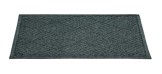 Guardian - EGDFB020304 EcoGuard Diamond Indoor Wiper Floor Mat, Recycled Plactic and Rubber, 2'x3', Charcoal Black by GuardianFloorProtection