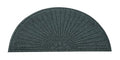 Guardian EcoGuard Diamond Fan Indoor Wiper Door Mat, Recycled Plactic and Rubber, 4', Charcoal Black by GuardianFloorProtection