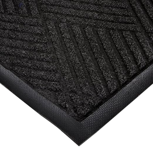 NoTrax 3' x 5' Guzzler Opus Series Commercial-Grade Entrance Mat, Dirt and Moisture Control, Rubber-Backed, Indoor/Outdoor, Charcoal, 168 by NOTRAX%C2%AEPREMIUMFLOORMATTING