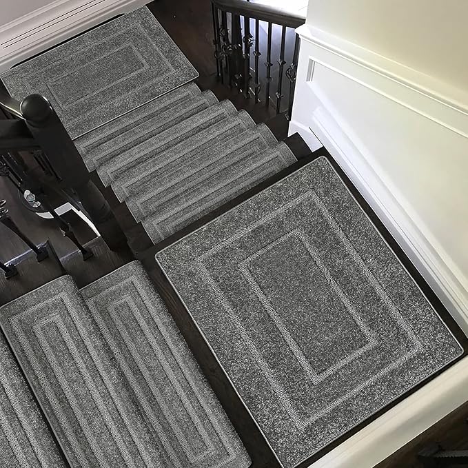PURE ERA Carpet Stair Tread Landing Mat Tape Free Self Adhesive Non Slip Skid Resistant Indoor Doormat Area Rug Floor Mat for Kitchen Bathroom Workstations Washable 2' X 3' - Image 6