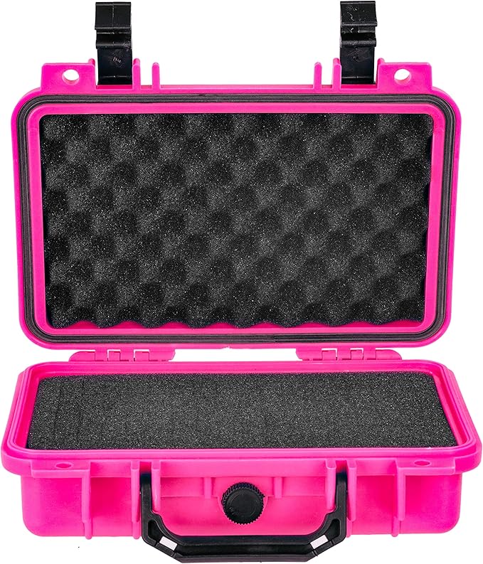 Eylar Protective Gear and Camera Hard Case Waterproof Dry Box with Foam 11.6 Inch 8.3 Inch 3.8 Inch (Pink) - Image 2