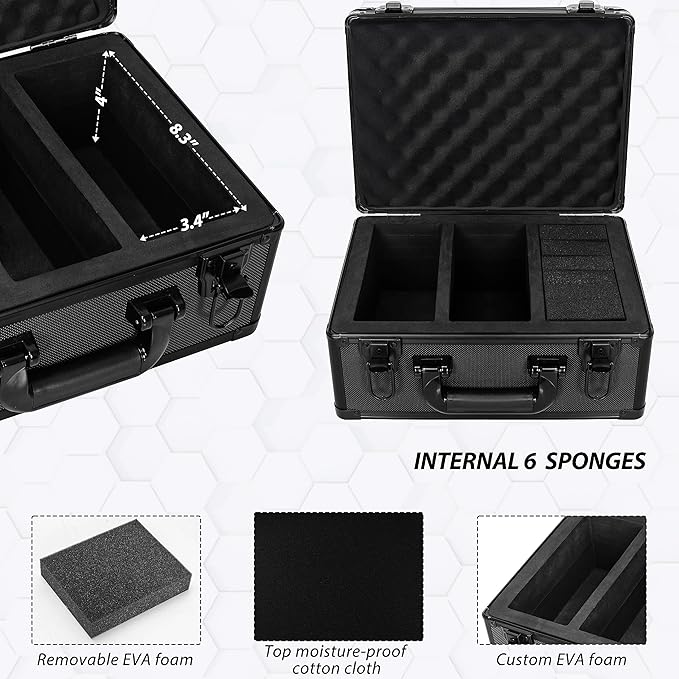 Graded Card Case - Aluminum Alloy Graded Card Storage Box Compatible with 100 Card Slabs - the Sports Trading Card Case Fits PSA, CSG, BGS - Image 5