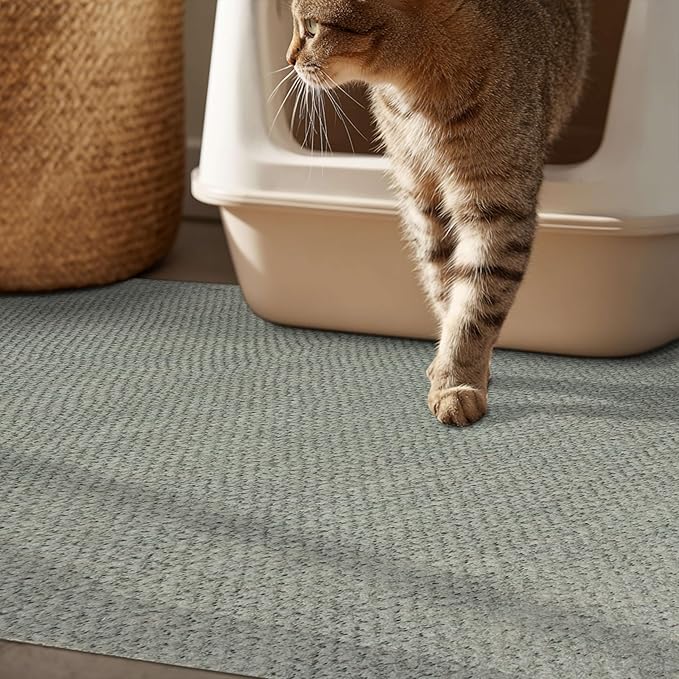 Mohawk Home Litter Box Moisture Barrier Mat Utility Solid Gray 2' X 3' Other Perfect for Kitchen, Living Room, Kids Room, Dining Room, Hallway, Office, Garage, Entryway, Bathroom, Laundry Room - Image 2