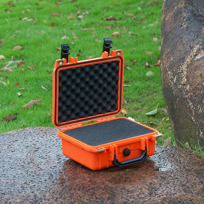 MEIJIA Portable All Weather IP67 Waterproof Protective Case,Hard Camera Case,Dry Case with Customizable Foam,Fit Use Of Drones,Camera,Equipments,10.62 x9.68x4.87inches - Image 4