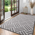 OLANLY Large Indoor Door Mat, 59x35 Inch, Dirt Resistant and Absorbent, Non-Slip Rubber Backing Floor Mats, Easy Clean Low-Profile Doormat for Entryway, Front Door, and Inside Entrance, Grey by OLANLY
