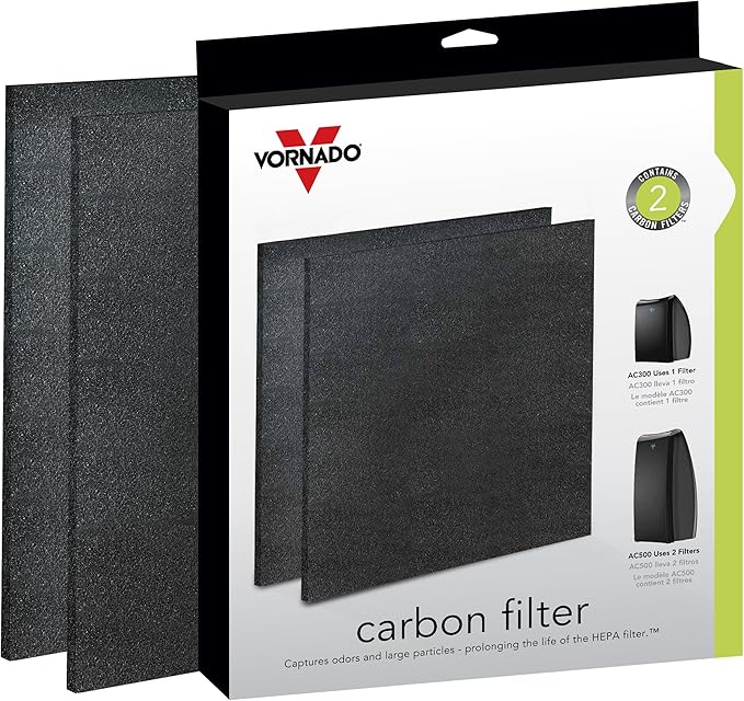 Vornado MD1-0023 Replacement Carbon Filters (2-Pack),Black - Image 3