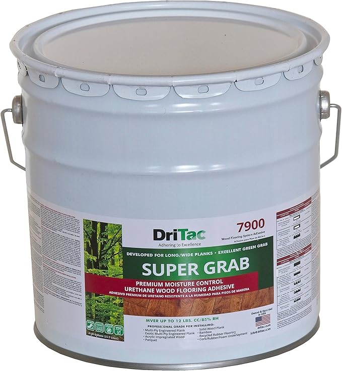 DriTac 7900 Super Grab - Wood Flooring Adhesive with Moisture Control - 4-Gallon by Unknown