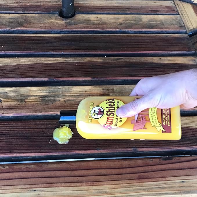 Howard Products SunShield Beeswax Furniture Polish - Outdoor Furniture Wax, Beeswax Wood Polish and Protection for Wood, 16 Fl Oz, Pack of 1, Yellow - Image 4