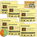 6 Pack 240G Reusable Silica Gel Desiccant Dehumidifier Bags, Color Indicating Moisture Absorbers for Car, Closet, Garage, 3D Filaments, Emoisture, Microwave Rechargeable Reusable Drying Bags by Wisesorb