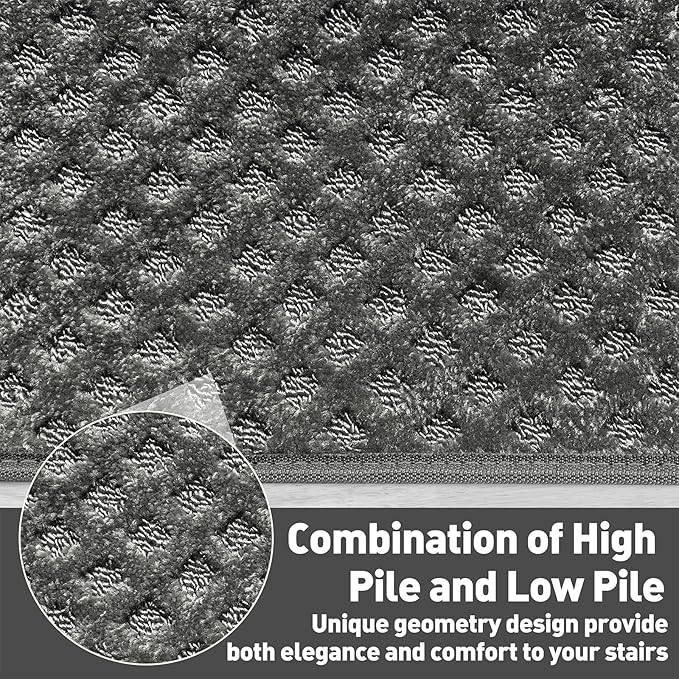 PURE ERA Carpet Stair Tread Landing Mat Tape Free Self Adhesive Non Slip Skid Resistant Indoor Doormat Area Rug Floor Mat for Kitchen Bathroom Workstations Washable 2' X 3' - Image 5