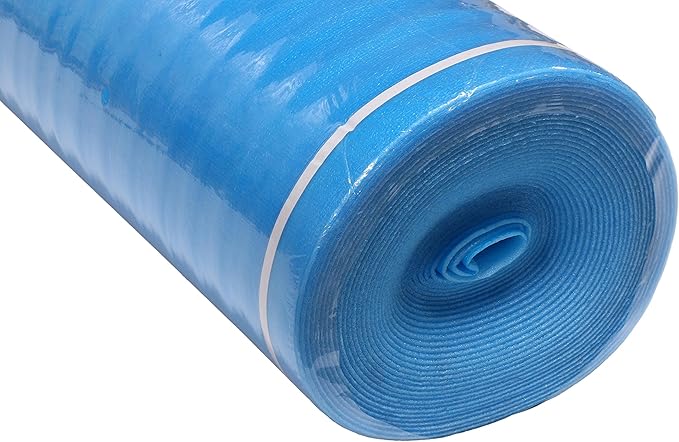 400SQFT AMERIQUE 2MM Premium Flooring Padding 3-in-1 Heavy Duty Foam Royal Blue 200SF/Roll, Pack of 2 Underlayment, with Tape & Vapor Barrier - Image 2