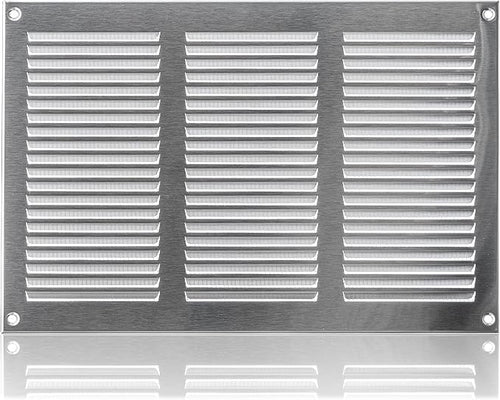 10x6 inch (Duct Opening) Vent Cover - Ventilation Covers for Wall and Ceiling - Stainless Steel Return Grille - HVAC AC Air Vents Register for Indoor and Outdoor Use with Mesh by ABOUT+VENT