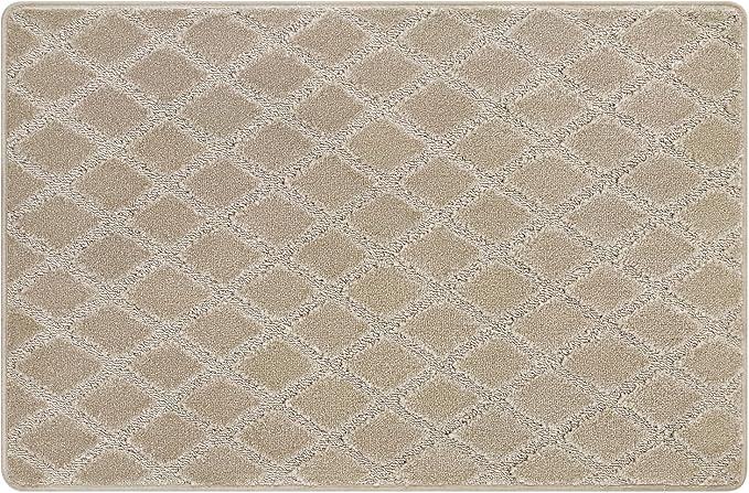 PURE ERA Carpet Stair Tread Landing Mat Tape Free Self Adhesive Non Slip Skid Resistant Indoor Doormat Area Rug Floor Mat for Kitchen Bathroom Workstations Washable 2' X 3' by PUREERA
