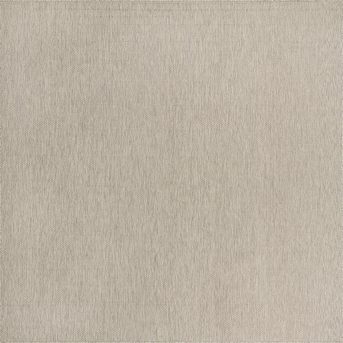 Unique Loom Collection Casual Transitional Solid Heathered Indoor/Outdoor Flatweave Area Rug (13' Square, Light Gray/Ivory) - Image 2