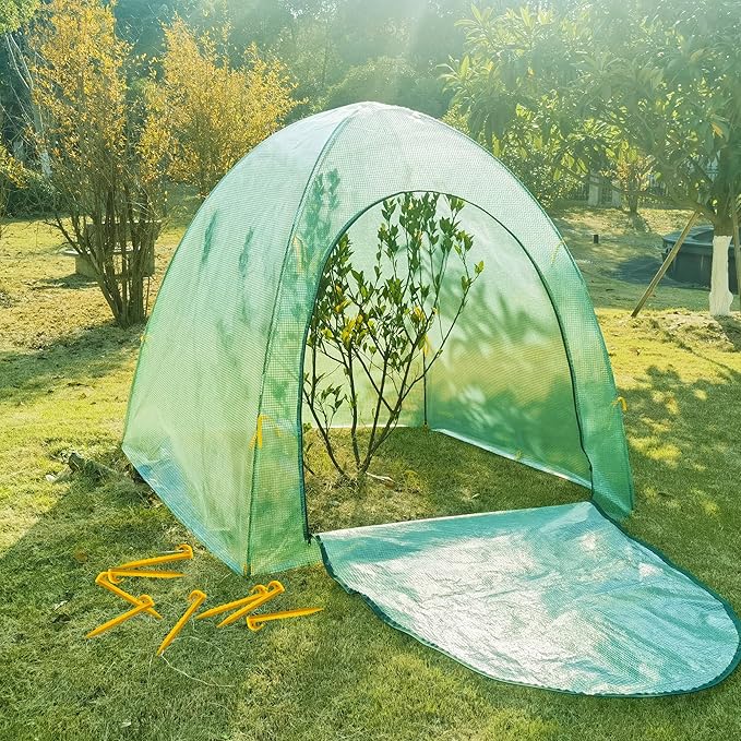 59″*59″*60″ Large Winter Plant Warm Covers with Air Hole for Raised Bed- Warm Tent Freeze Protection Humidity Domes for Germination, Seedling Propagation Protecting Plants from Animals by CHPPEY