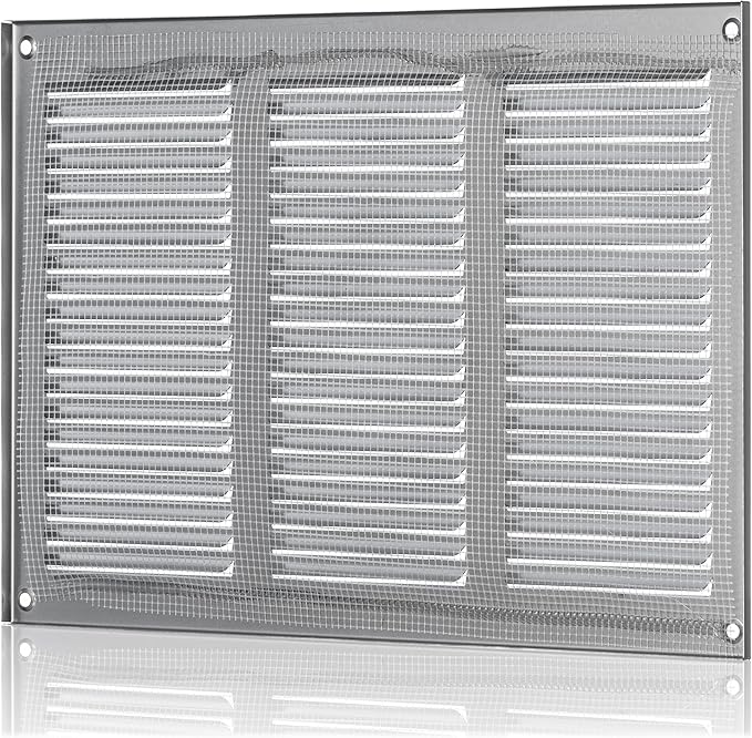 10x6 inch (Duct Opening) Vent Cover - Ventilation Covers for Wall and Ceiling - Stainless Steel Return Grille - HVAC AC Air Vents Register for Indoor and Outdoor Use with Mesh - Image 4