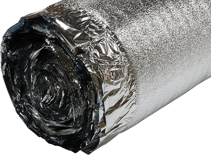 600SQFT AMERIQUE Flooring Silver Chrome Underlayment Padding with Tape & Vapor Barrier 3-in-1 Heavy Duty Foam 3MM Thick(600SF Total, Pack of 3 Rolls, 200SF/Roll) - Image 3