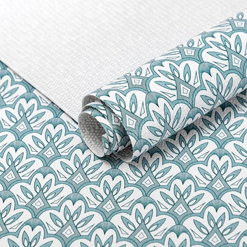 12" W x 120" L Floral Drawer and Shelf Liner for Cabinets, Non-Adhesive Strong Grip Non-Slip Flower Shelf Cabinet Kitchen Shelf Liners for Kitchen Cabinets by DwellAid