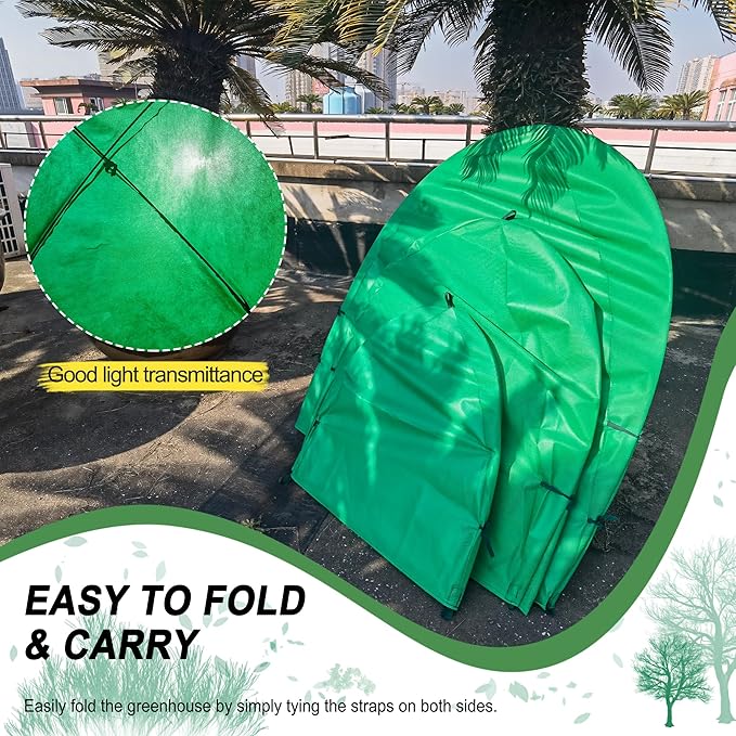 40″*40″*31″ Winter Plant Warm Covers - Raised Bed Cover, Garden Row Accelerator, Warm Tent Freeze Protection Humidity Domes for Germination, Seedling Propagation Protecting Plants from Animals 2 PCS - Image 8
