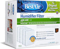 BestAir ES12-2 Extended Life Humidifier Replacement Paper Wick Humidifier Filter, For Emerson, Quiet Comfort & Kenmore Models, 10" x 9.4" x 6.5", Single Pack (4 Filters) by FreudenbergFiltrationTechnologies