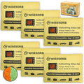 6 Pack 500G Reusable Silica Gel Desiccant Dehumidifier Bags, Color Indicating Moisture Absorbers for Car, Closet, Basement & Garage, Microwave Rechargeable Reusable Drying Bags by Wisesorb