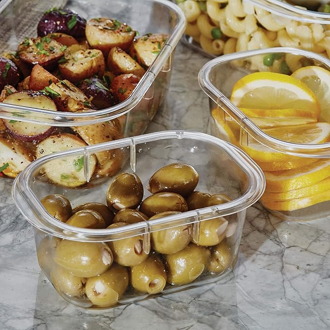 Rubbermaid Brilliance Food Storage Containers, Set of 5 (10 Pieces), BPA-Free, Leak-Proof, Clear - Image 4