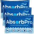 Rechargeable Dehumidifier Bag 3-Pack - 100g Reusable Moisture Absorbers - Silica Gel Packets for Bins, Totes, Gun Safe, Food Storage, Clothes, Cars, and Boats by AbsorbPro