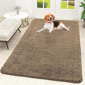 OLANLY Dog Door Mat for Muddy Paws 59x35, Absorbs Moisture and Dirt, Absorbent Non-Slip Washable Doormat, Quick Dry Chenille Mud Mat for Dogs, Entry Indoor Entryway Carpet for Inside Floor, Tan by OLANLY