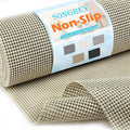 Songrey Non-Adhesive Drawer and Shelf Liner, Non Slip Cabinet Liners, Protect Kitchen Cupboard, Bathroom Drawers, Breathable, Thick Strong Grip mat (17.5IN x 20FT, Beige) by Unknown