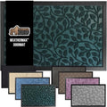 GORILLA GRIP 100% Waterproof All-Season WeatherMax Doormat, 72x24, US Designed Natural Rubber, Stain and Fade Resistant, Low Profile Indoor Outdoor Door Mats, Easy Clean Patio Mat, Moss Vine Leaves by GorillaGrip