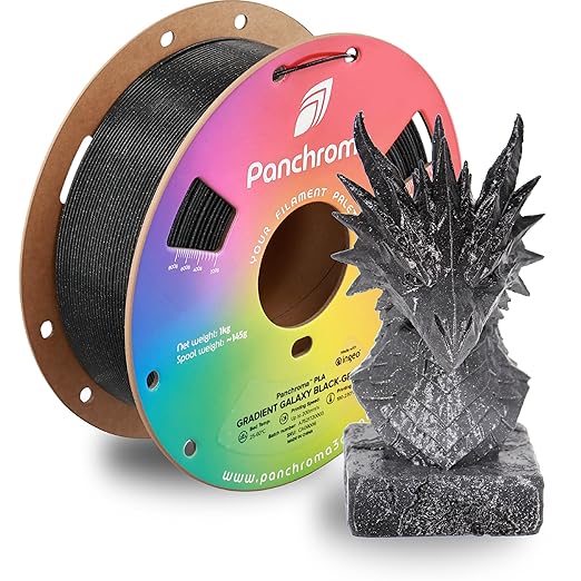 Polymaker Panchroma Gradient Galaxy PLA Black-Grey 3D Printing Filament, 1.75mm 1KG, Premium Gradient PLA, Easy to Print, AMS Compatible, Perfect for Figurines, Models, Toys and Decorative Pieces by Polymaker