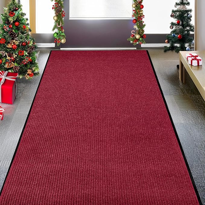 MaxMat® Extra Large Commercial Door Mat, Rubber Border Heavy Duty Door Mat, Waterproof, Low-Profile, Easy to Clean, Rubber Entry Mat. (Red, 4 x 10 Feet) - Image 9