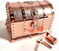 Large Double-layer Retro Metal Jewelry Chest, Pirate-style Lion Head Relief Treasure Box With Lock Women's Jewelry Storage (Rose Gold) by Unknown