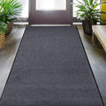 MaxMat® Large Rubber Doormat - Heavy Duty, Commercial Grade, Waterproof, Low-Profile, Easy to Clean Floormat (4 x 6 Feet, Grey, MXM-RIB0046GY) by MaxMat