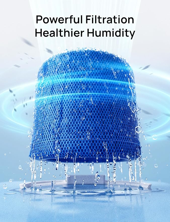 DREO Humidifier Filter Replacement, Compatible with DREO Evaporative Humidifier 774S for Bedroom, Cleanable Filters for Hard Water, 3D Multi-Layer Mesh Design, Improve Humidification Efficiency - Image 2