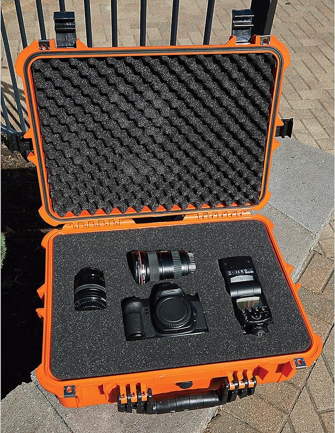 Strongway 20in. Plastic Waterproof Storage Case, Orange, Model# MJ-6060_ORG - Image 4