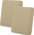 Easy-Going Stretch Individual Loveseat Couch Cushion Cover Sofa Cushion Furniture Protector Sofa slipcover Soft Flexibility with Elastic Bottom (2-Piece Loveseat Cushion Cover, Beige) by Easy-Going