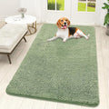 OLANLY Dog Door Mat for Muddy Paws 59x32, Absorbs Moisture and Dirt, Absorbent Non-Slip Washable Doormat, Quick Dry Chenille Mud Mat for Dogs, Entry Indoor Entryway Carpet for Inside Floor, Sage Green by OLANLY