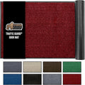 GORILLA GRIP Waterproof Traffic Guard Door Mat, 35x23, Heavy Duty Entryway Mats, Strong Backing Commercial Utility Rugs for Office Hallway, Garage Floor and Home, Low Profile Carpet Runner, Red by GorillaGrip