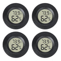 Mini Hygrometer Indoor/Outdoor Humidity Meter Hygrometer Thermometers 4 Pack Humidity Meters Gauge Mini Digital Thermometer for Humidors, Greenhouse, Garden, Cellar (4) by EWPJDK