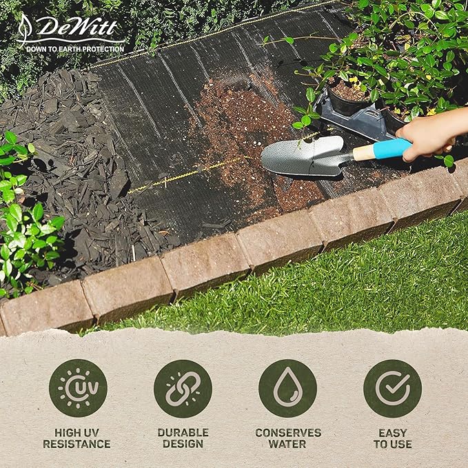 Dewitt Pro-5 Weed Barrier Fabric 5 oz, 3 x 250 Feet – Heavy-Duty Woven Landscape Ground Cover Mat for Raised Garden Bed, Greenhouse Gardening, Outdoor Landscaping, and Commercial Planting - Image 5