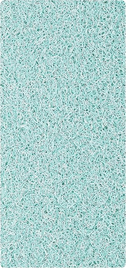 Anti Slip Shower Mat - Non Slip Shower Mats for Inside Shower - Large 47x24 Loofah Shower Floor Mat Non Slip - Bath Mat for Shower - Secure Mat Without Suction Cups (47x24 Aqua Green) by ENKOSI