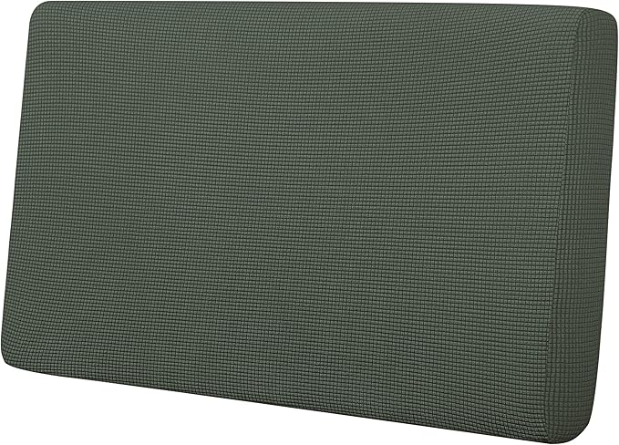 Easy-Going Stretch Loveseat Cushion Cover Sofa Cushion Furniture Protector Sofa Seat Sofa Slipcover Sofa Cover Soft Flexibility with Elastic Bottom(Loveseat Cushion, Olive Green) by Easy-Going