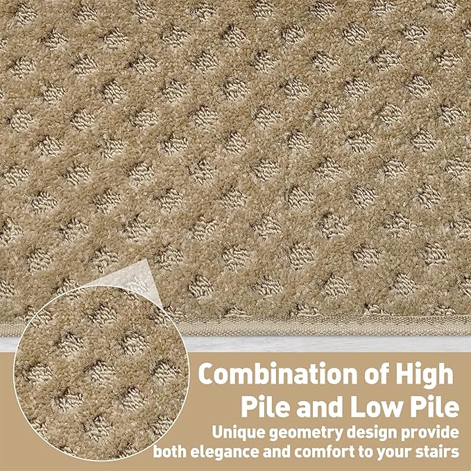 PURE ERA Carpet Stair Tread Landing Mat Tape Free Self Adhesive Non Slip Skid Resistant Indoor Doormat Area Rug Floor Mat for Kitchen Bathroom Workstations Washable 2' X 3' - Image 5
