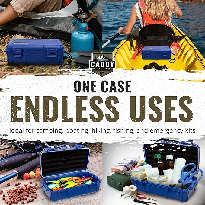 Waterproof Storage Case 1.2 L Capacity – Heavy-Duty Gear Box with Foam, Carabiner & Lanyard – Crushproof, Airtight Outdoor Container for Camping, Hiking, Fishing - Image 6