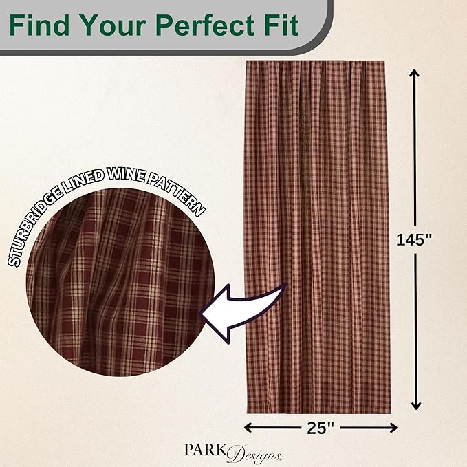 Sturbridge Wine Fishtail Swag 145" X 25" - Image 3