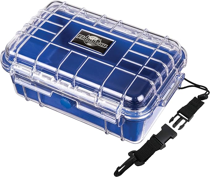 Flambeau Outdoors 502HD HD Tuff Box 500 with Zerust Anti-Corrosion Liner, Dry Box Storage, Large, Blue/Clear by FlambeauOutdoors