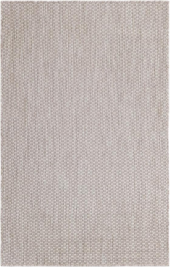 Unique Loom Outdoor Solid Collection Area Rug (3' 3" x 5' 3" Rectangle Beige/Ivory) - Image 3